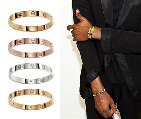 cartier bangles for men|men wearing cartier love bracelet.